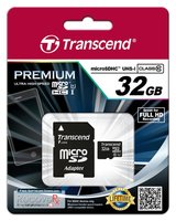 32GB micro SD-Card Transcend / Class10 UHS-1 inkl. Adapter max.60MB/s 