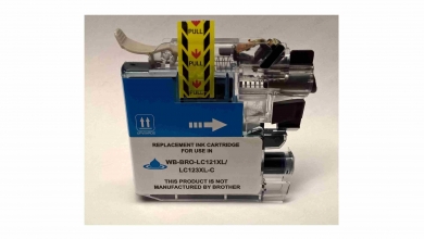 Tinte ersetzt Brother LC-121C / LC-123C cyan 