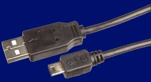 USB Y-Kabel 2x USB A -> 5pol. Mini USB , 1,8 Meter 