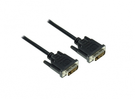 Monitor DVI-Kabel 24+1 Stecker/Stecker vergoldete Kontakte 2,0 Meter 