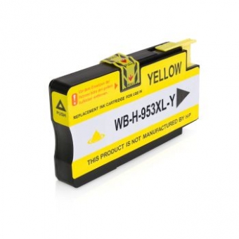 Tintenpatrone kompatibel zu HP 953 XL F6U18AE XL Yellow + 30%mehr Inhalt , 26ml 