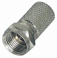 F-Stecker, Aufdreh für 4x geschirmtes Koax-Kabel 8,2mm 