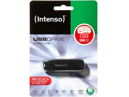 64GB USB3.0 Intenso Speed Line , schwarz 