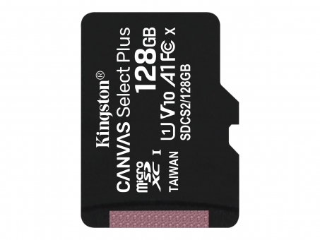 128GB MicroSD Kingston Canvas GO Plus UHS-I Class 10 , max 170MB/s lesen , max. 90MB/s schreiben inkl. Adapter 