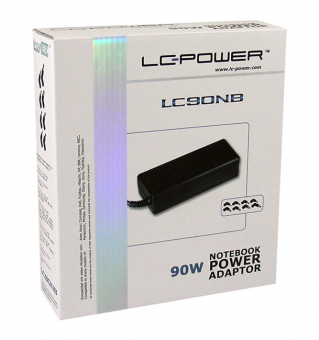 90Watt Notebook Netzteil LC-Power LC90NB-Multi mit 8 Adaptern + USB Ladefunktion 