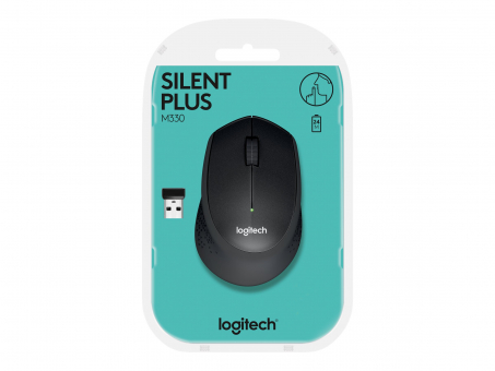 Logitech Maus M330 Silent plus , schwarz 