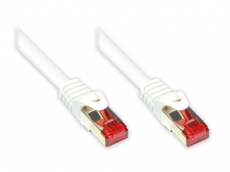 Netzwerkkabel Patchkabel Cat6 S/FTP , Gigabit-LAN (1000MBit) 2m ,weiß 
