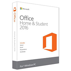 Microsoft Office 2016 Home & Student deutsch PKC / 1PC 