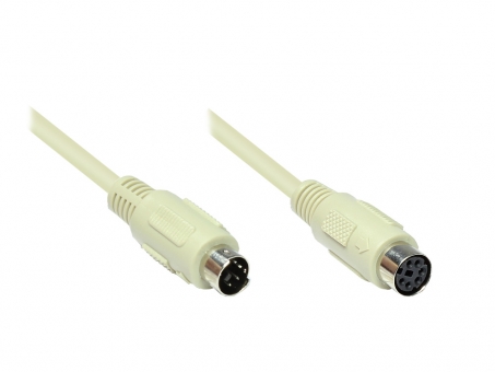 PS/2-Kabel, 6-pol. Mini-Din, ST/BU, 1,8m 