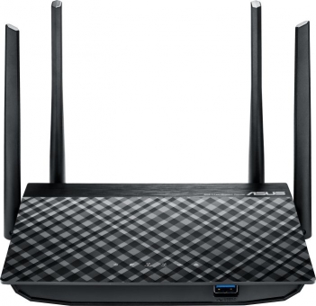 ASUS RT-AC58U AC1300 WLan Router , WLAN 802.11a/b/g/n/ac, 1x Gigabit WAN, 4x Gigabit LAN, 1x USB3.0 