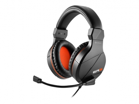 Sharkoon Rush ER3 - Headset - Full-Size - kabelgebunden - Schwarz/Orange 