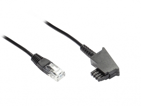 Kabel DSL / VDSL , TAE-F -> RJ-45 Westernstecker 8P2C , 10,0 Meter 