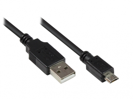 USB 2.0 Kabel, A- auf Micro B-Stecker 1,0 Meter 