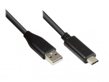 USB 3.2 (Gen.1) Datenkabel, USB-C Stecker auf USB-A Stecker 1,0 Meter 