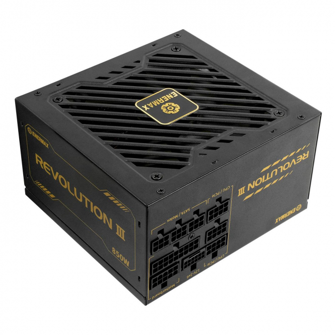 Enermax Power Supply 850W Revolution3 80+ Gold Black FULLMOD 