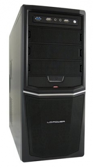 Midi Tower LC-Power Pro-924B inkl. 420Watt Netzteil / USB3.0 , schwarz 